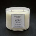 Code Noir- Double Wick Candle
