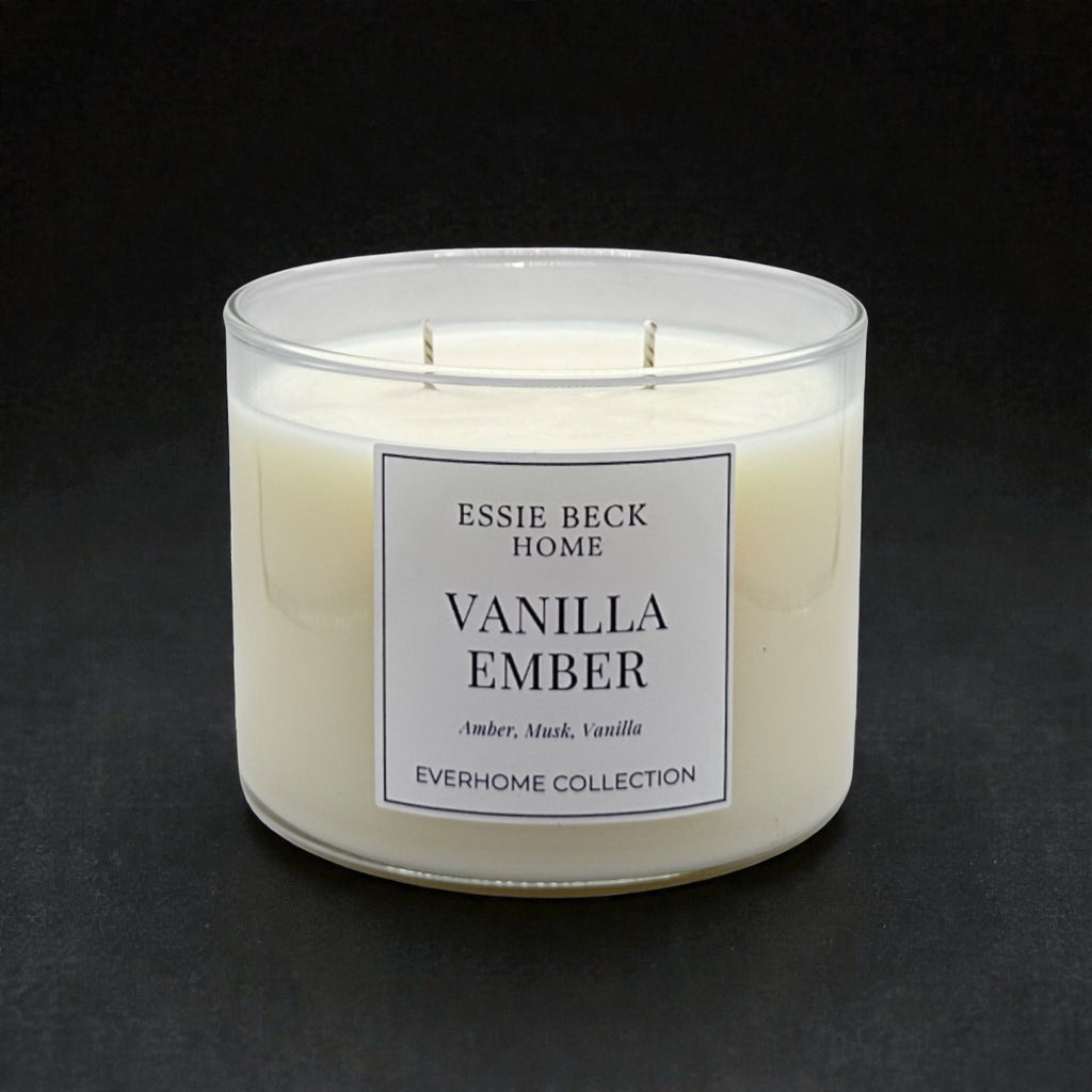 Vanilla Ember- Double Wick Candle