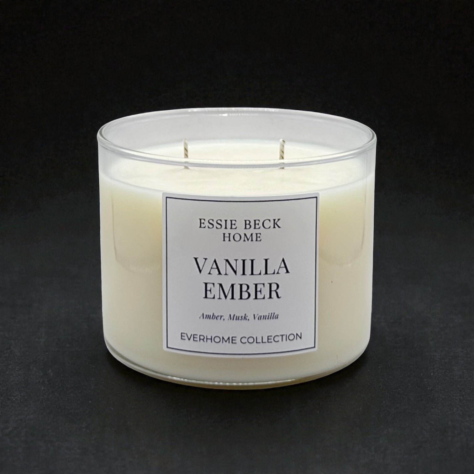 Vanilla Ember- Double Wick Candle