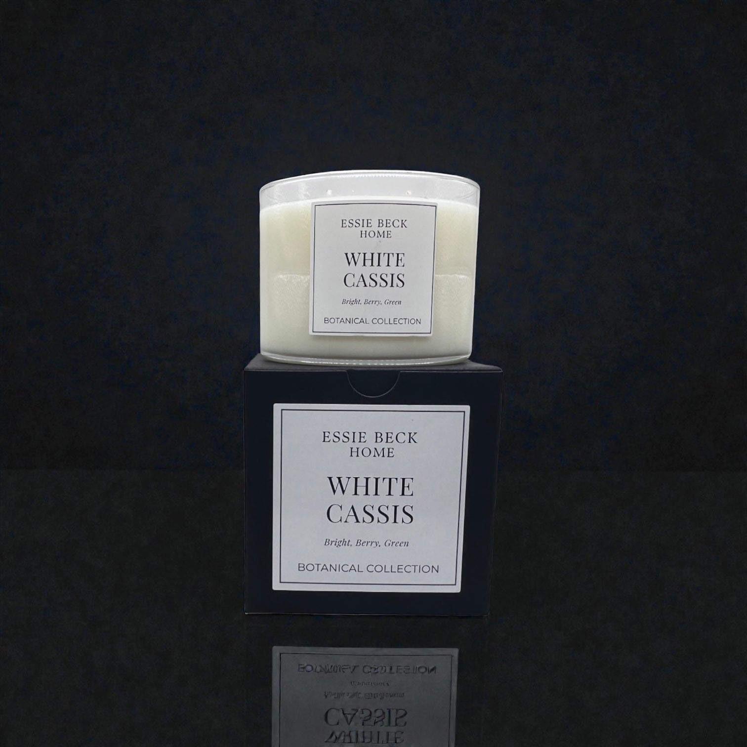 White Cassis- Double Wick Candle