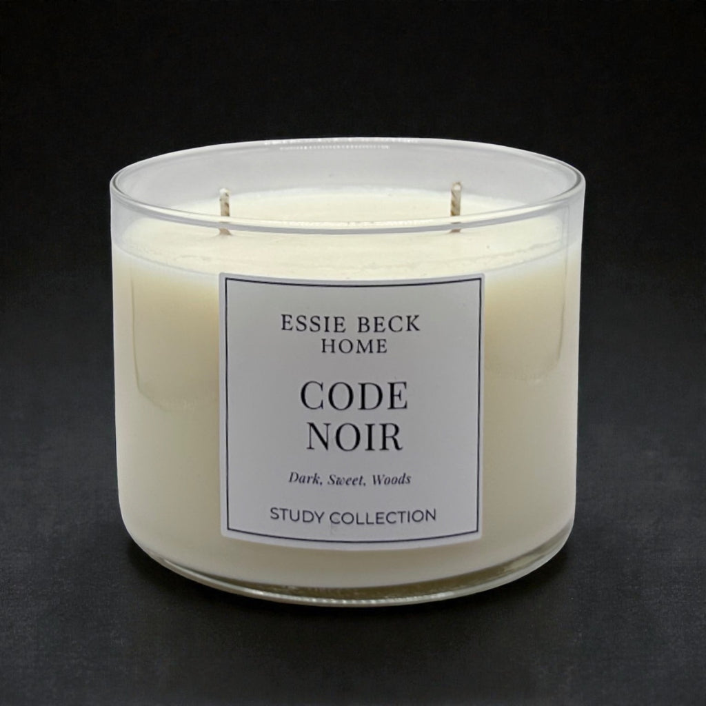 Code Noir- Double Wick Candle