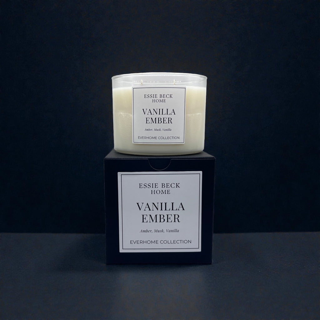 Vanilla Ember- Double Wick Candle