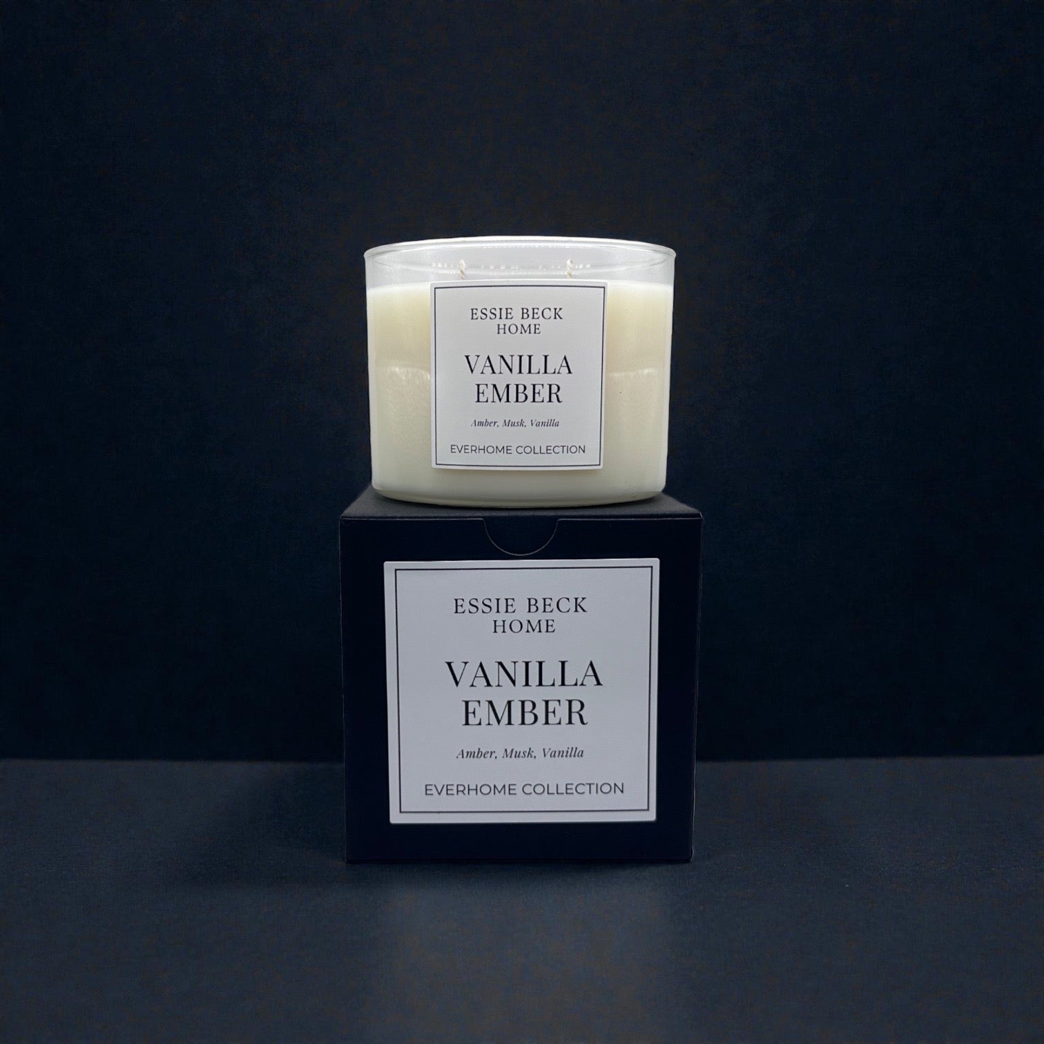 Vanilla Ember- Double Wick Candle